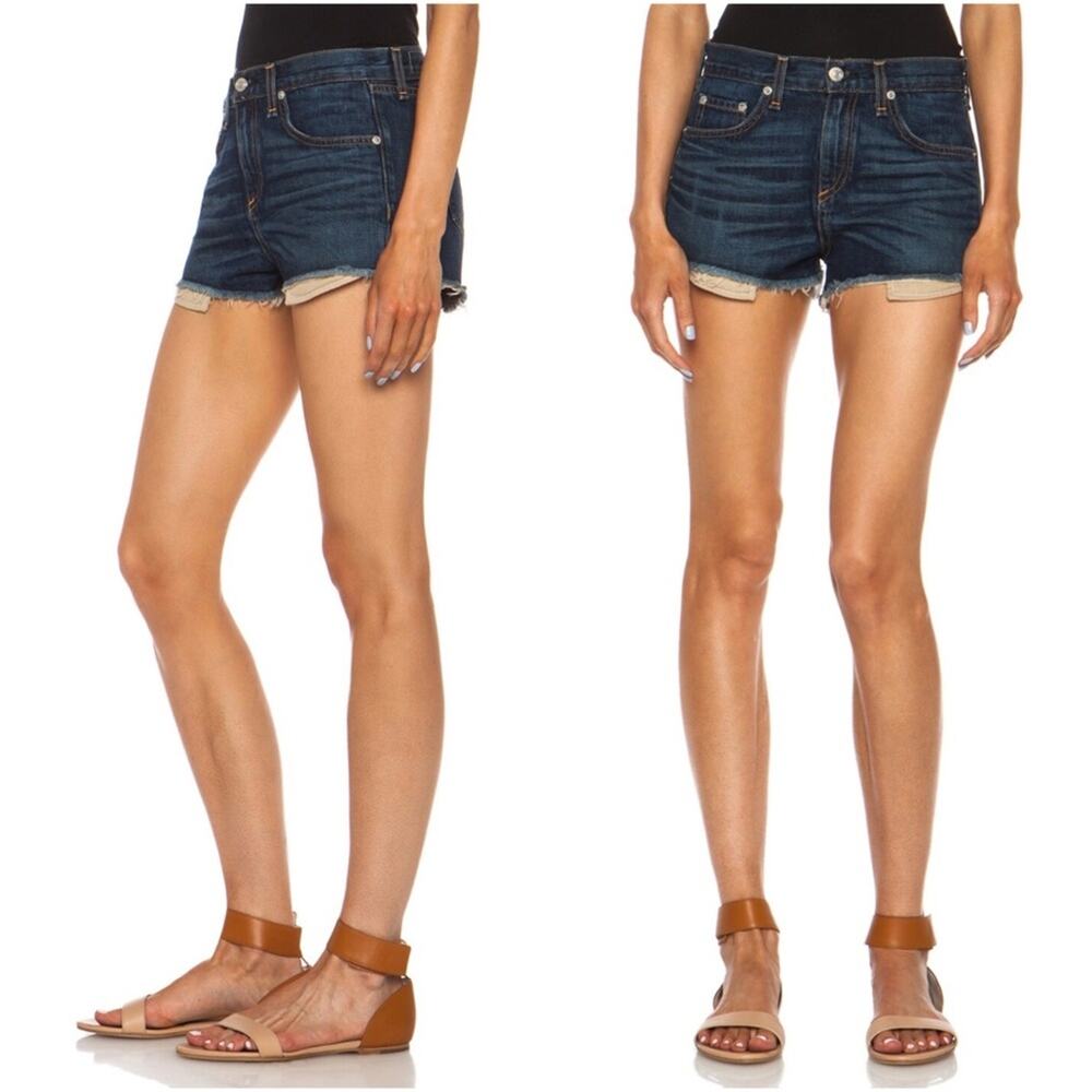 rag & bone High Rise Mila Short in Doheny Wash - Picture 2 of 10